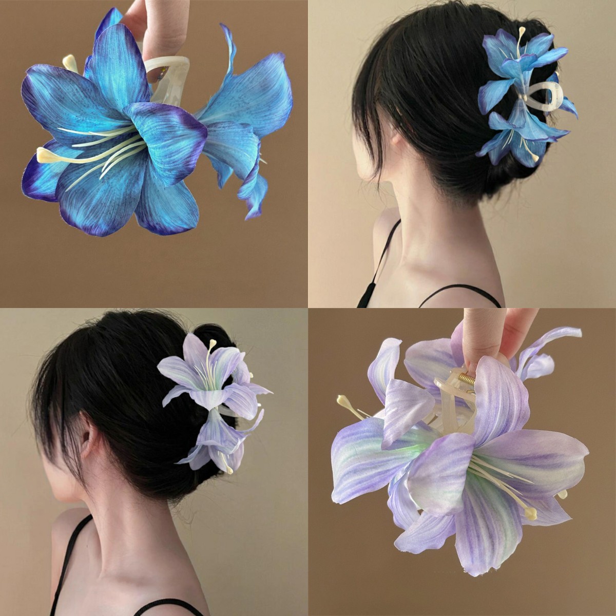 กิ๊บติดผมรูปดอกลิลลี่แบบจำลอง  - Travel Accessories Aesthetic บทวิจารณ์และราคา