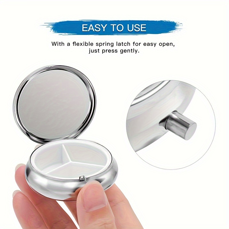 กล่องยาโลหะทรงกลมแบบพกพา ดีไซน - Travel Accessories As Gifts บทวิจารณ์และราคา