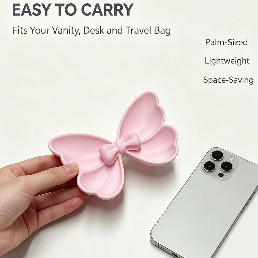 ถาดเก็บเครื่องประดับทรงโบว์ขนา - Travel Accessories Jewelry บทวิจารณ์และราคา